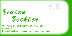 vivien biehler business card